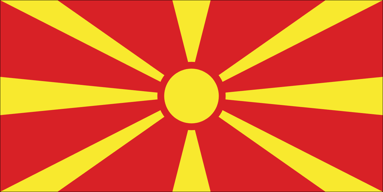 Republic of North Macedonia - flag