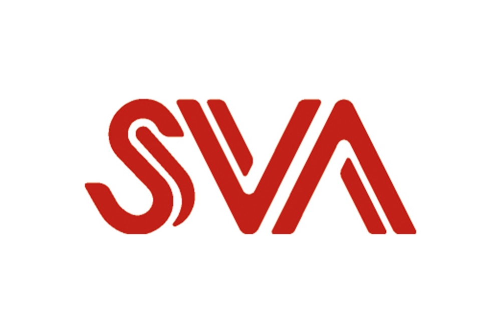 SVA logga - white frame